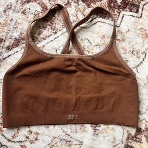 SET Active Sports Bra - Brown